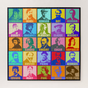 Pop Art Berühmtes Künstlerpuzzle Puzzle