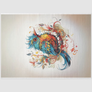 Pop Art Birds of Paradise Decoupage Seidenpapier