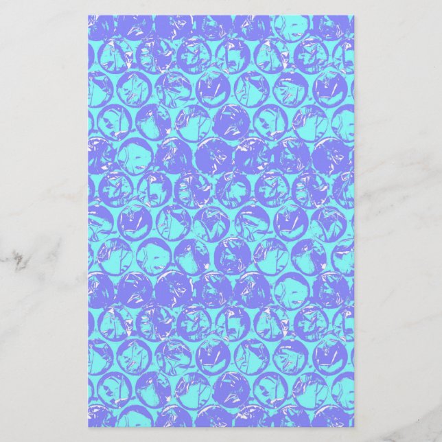 Pop Art Blasenverpackung Briefpapier (Vorderseite)