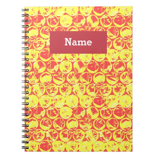 Pop Art Blasenverpackung Notizblock (Vorderseite)