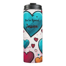 Pop Art Blue Red Hearts Multiprint Socken