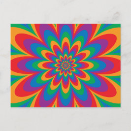 Pop Art Blume Postkarte