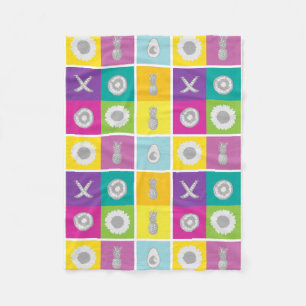 Pop Art Botanical & Frucht Fleece Blanket
