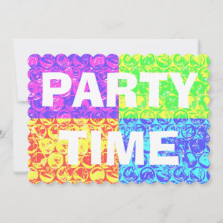 Pop Art Bubble Packung Geburtstagsfeier Einladung