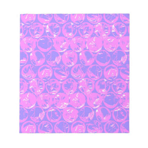 Pop art bubble wrap notizblock