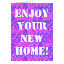 Pop Art Bubble Wrapper Housewarming Card