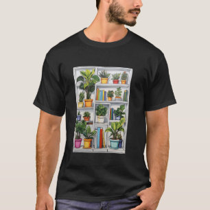 Pop-Art-Bücherregal u2013 Farbige Bücher & Hauspla T-Shirt