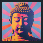 Pop Art Buddha Fotodruck<br><div class="desc">Wenn Sie religiöse Entwürfe mögen,  wird dieses perfekt für Sie sein. Es zeigt Buddha.</div>