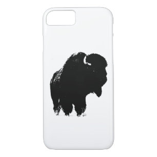 Pop Art Buffalo Bison Silhouette iPhone 7 Fall Case-Mate iPhone Hülle