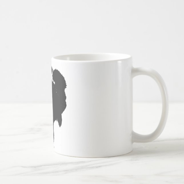 Pop Art Buffalo Bison Silhouette Kaffeetasse (Rechts)