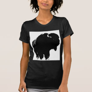 Pop Art Buffalo Bison Silhouette T-Shirt