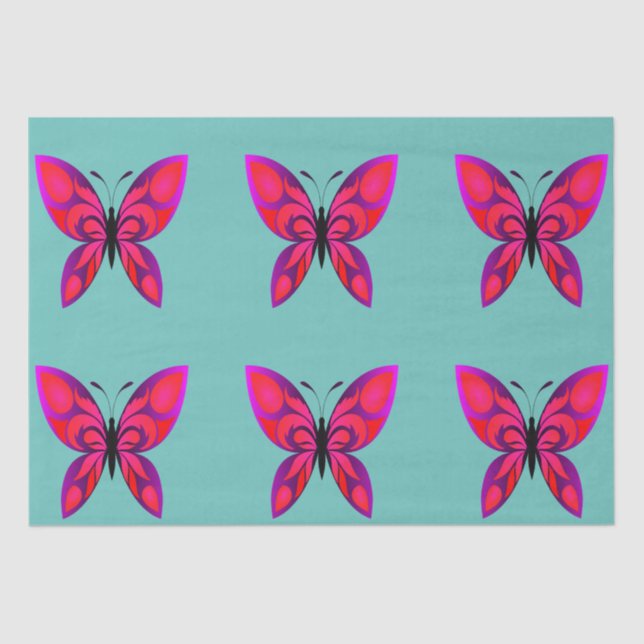 Pop Art Butterfly Papiere Seidenpapier (Vorderseite)