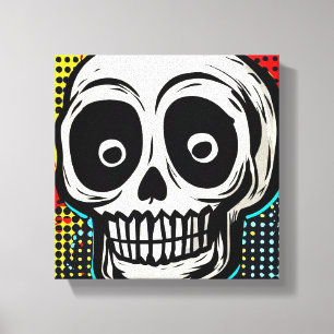 "Pop Art Calavera: Eine zeitgenössische Drehung Leinwanddruck