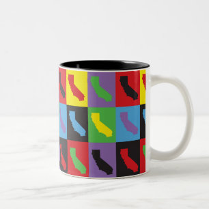 Pop Art California Zweifarbige Tasse