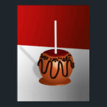 Pop Art Caramel Apple Poster<br><div class="desc">Poster in einem Pop-Kunstkaramellapfel mit Schokolade getränkt - Digitalkunstdruck</div>