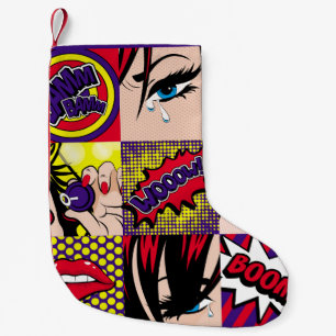 Pop Art Card Illustrationart,Pop,beautiful,Comic,d Kleiner Weihnachtsstrumpf