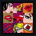 Pop Art Card Illustrationsmuster, Art,Comic,Pop,re Poster<br><div class="desc">Pop Art Card Illustration Muster, Art, Comic, Pop, Retro, Gesicht, Mode, Vintag, Hintergrund, schön, Schönheit, Bummel, Blase, Farbe, Kosmetik, Weinen, Dekoration, Dot, weiblich, Vintag, Illustration, Retro, </div>