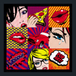 Pop Art Card Illustrationsmuster, Art,Comic,Pop,re Poster<br><div class="desc">Pop Art Card Illustration Muster, Art, Comic, Pop, Retro, Gesicht, Mode, Vintag, Hintergrund, schön, Schönheit, Bummel, Blase, Farbe, Kosmetik, Weinen, Dekoration, Dot, weiblich, Vintag, Illustration, Retro, </div>