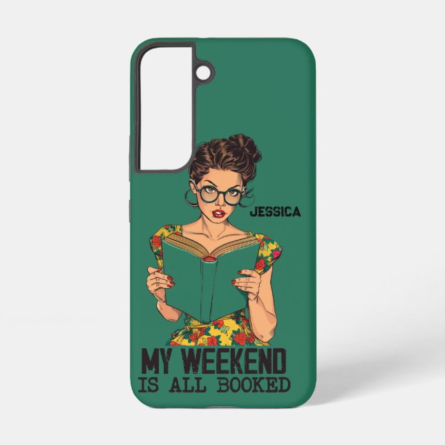Pop Art Case, My Weekend ist gebucht, Samsung Galaxy Hülle (Rückseite)