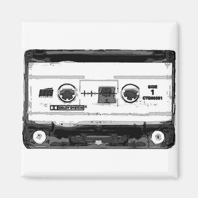 Pop Art Cassette Magnet (Vorne)
