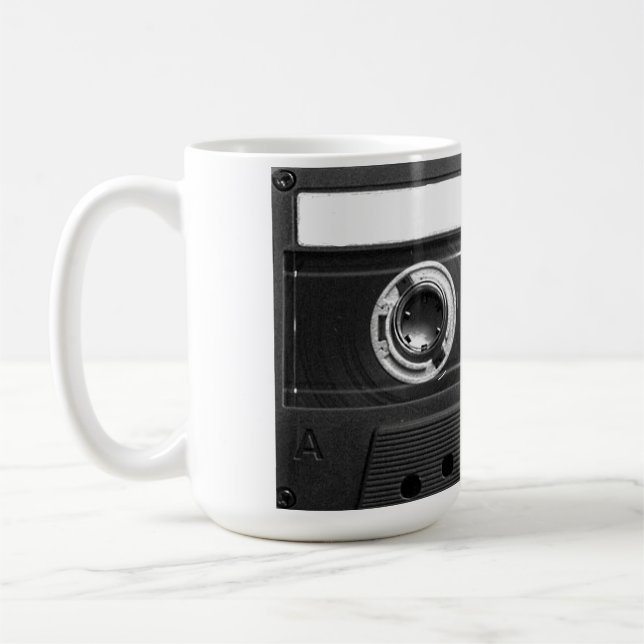 Pop Art Cassette Retro Kaffeetasse (Links)