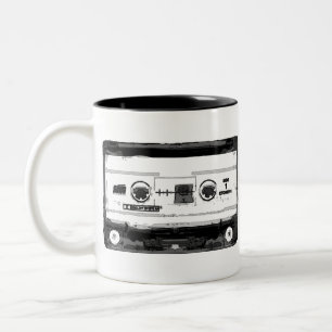 Pop Art Cassette Zweifarbige Tasse