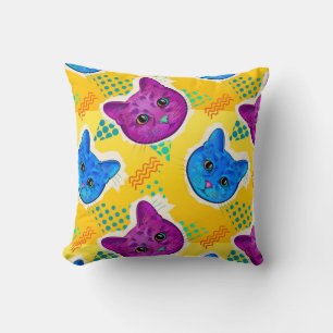 Pop Art Cat Throw Kissen