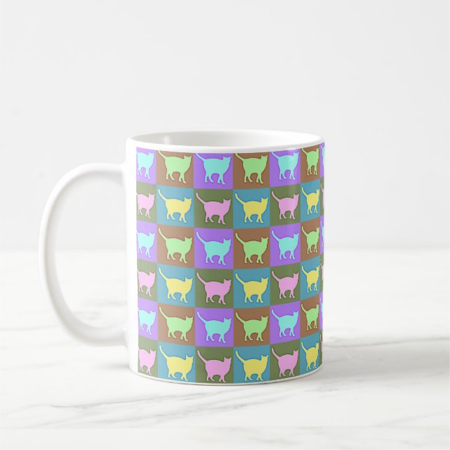 Pop Art Cats Kaffeetasse (Links)