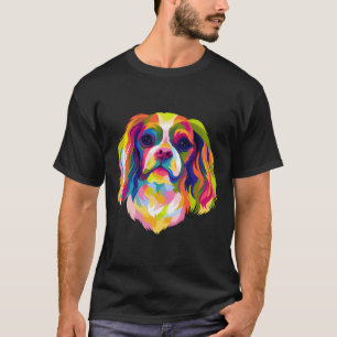 Pop Art Cavalier King Charles Spaniel Niedlich Dog T-Shirt