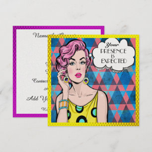 Pop Art Celebration Einladung