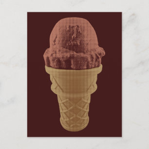 Pop Art Chocolate Ice Postkarte