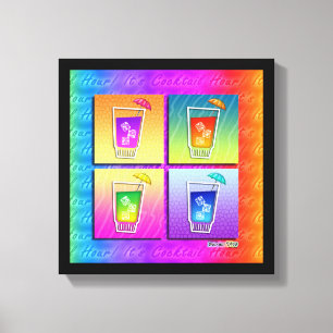 POP ART COCKTAILS Galeriewrapped Canvas Leinwanddruck