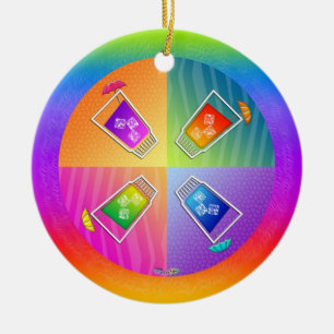Pop Art COCKTAILS SCHMUCK Keramikornament