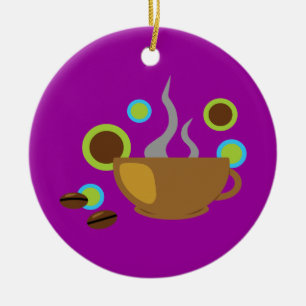 Pop Art Coffee Keramikornament
