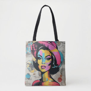 Pop Art Collage Stilvoll Frauen Portrait