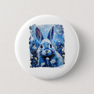 Pop Art Colorado Bunny Rabbit Button