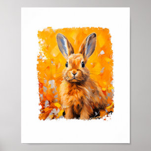 Pop Art Colorado Kaninchen Orange Poster