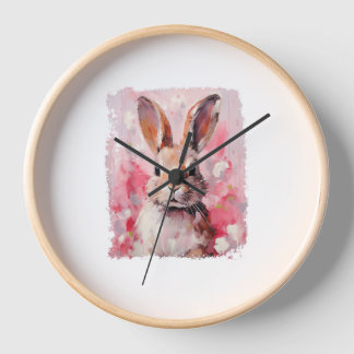 Pop Art Colorado Kaninchen Pink Uhr