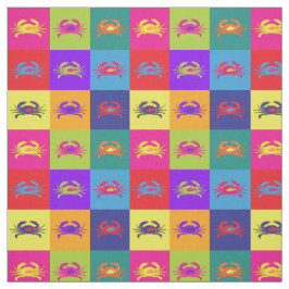 Pop Art Colorful Crazy Pattern Stoff