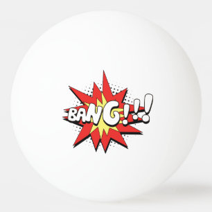 Pop Art Comic Bang! Tischtennisball