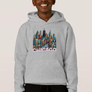 Pop Art Comic Book Art Chicago Hoodie
