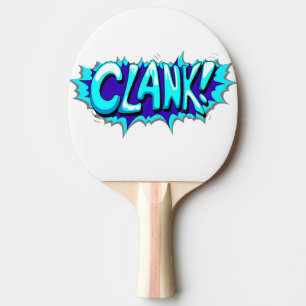 Pop Art Comic Clank! Tischtennis Schläger