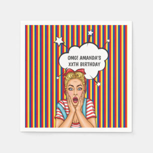Pop Art Comic Geburtstagsparty Serviette