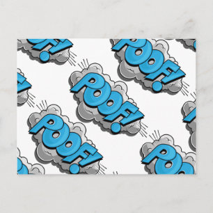 Pop-Art-Comic-Puff! Postkarte