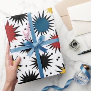Pop-Art-Comic-Splash Geschenkpapier