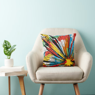 Pop-Art-Comic-Splash Kissen