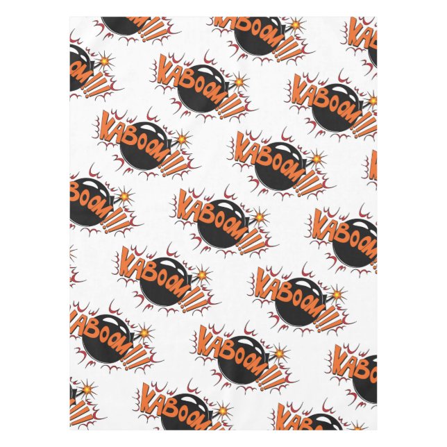 Pop-Art-Comic-Stil KaBoom! Tischdecke (Vorderseite)