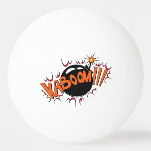 Pop-Art-Comic-Stil KaBoom! Tischtennisball