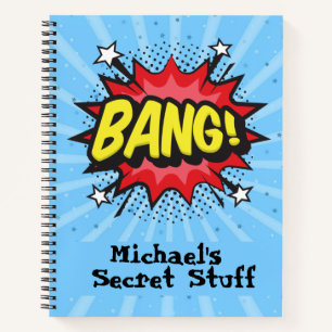 Pop Art Comic Stil personalisiert Notebook Notizbuch
