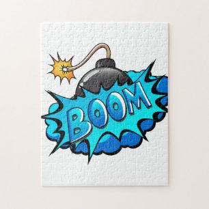 Pop Art Comic Style Bombe Boom! Puzzle